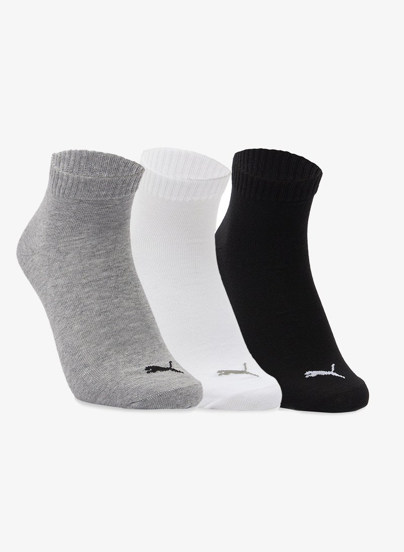 PUMA 3 Pack Plain Quarter Socks - Image 1